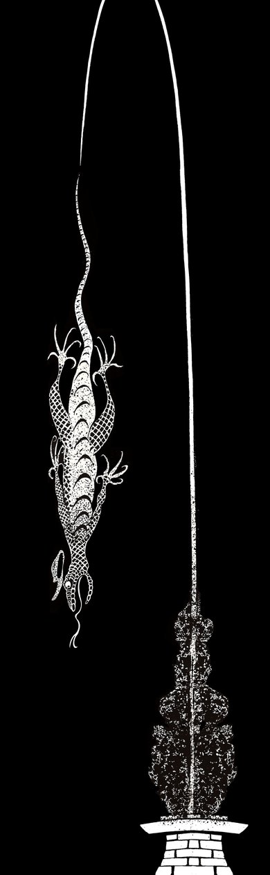 ビルザリザード-ルイスキャロルの不思議の国のアリスアドベンチャー（1865年）、2005年のイラスト 作： ニール・オズボーン