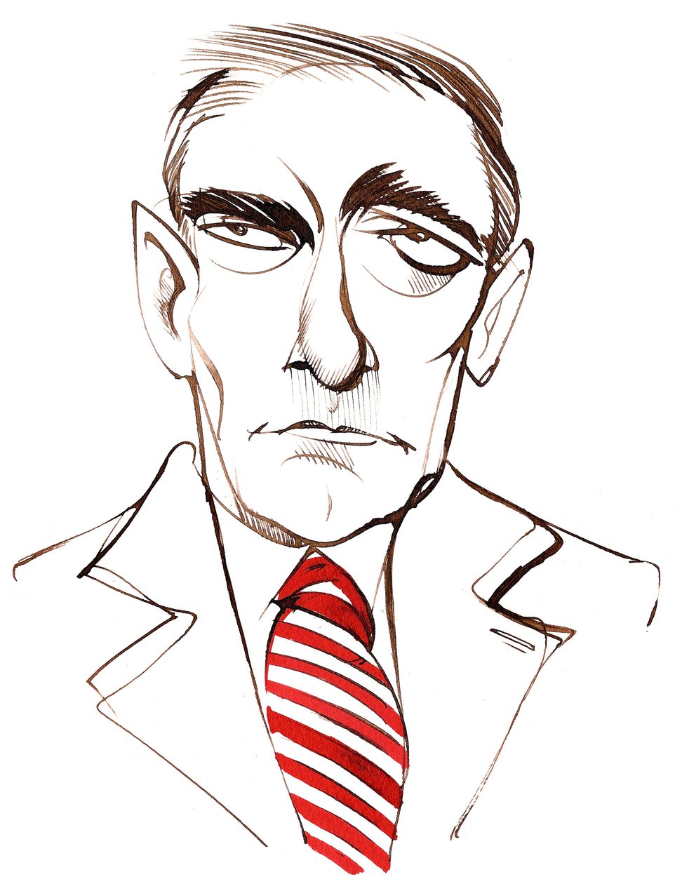 Karol Szymanowski、ウクライナ生まれのポーランドの作曲家およびピアニスト（1882〜1937）、似顔絵 作： ニール・オズボーン
