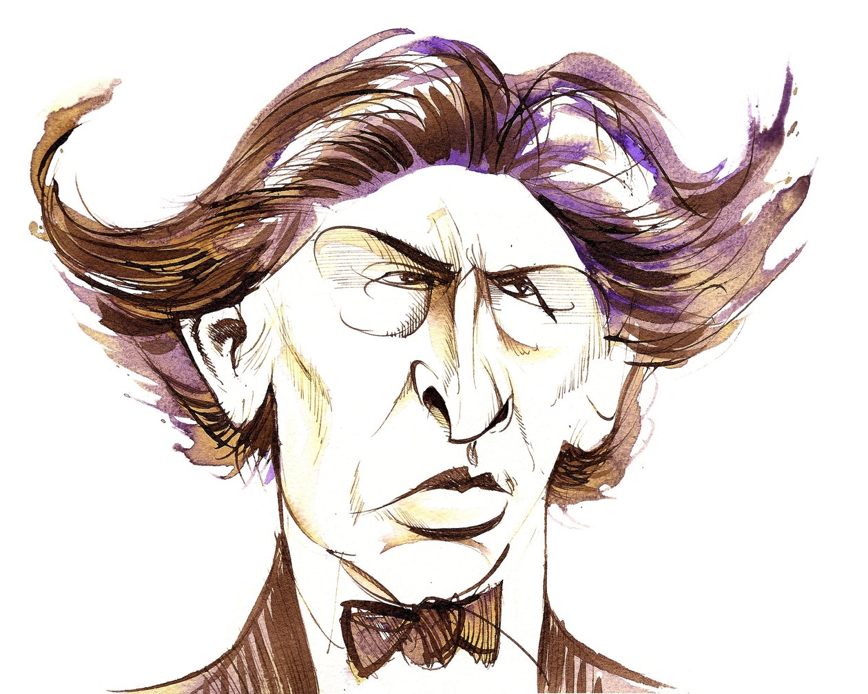 Ferruccio Busoni - カラー似顔絵 作： ニール・オズボーン