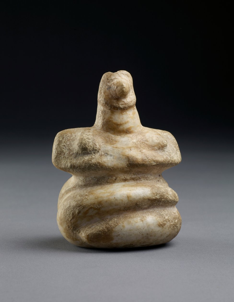 紀元前4世紀の新石器時代のパティシアの大理石の置物（大理石） 作： 新石器時代