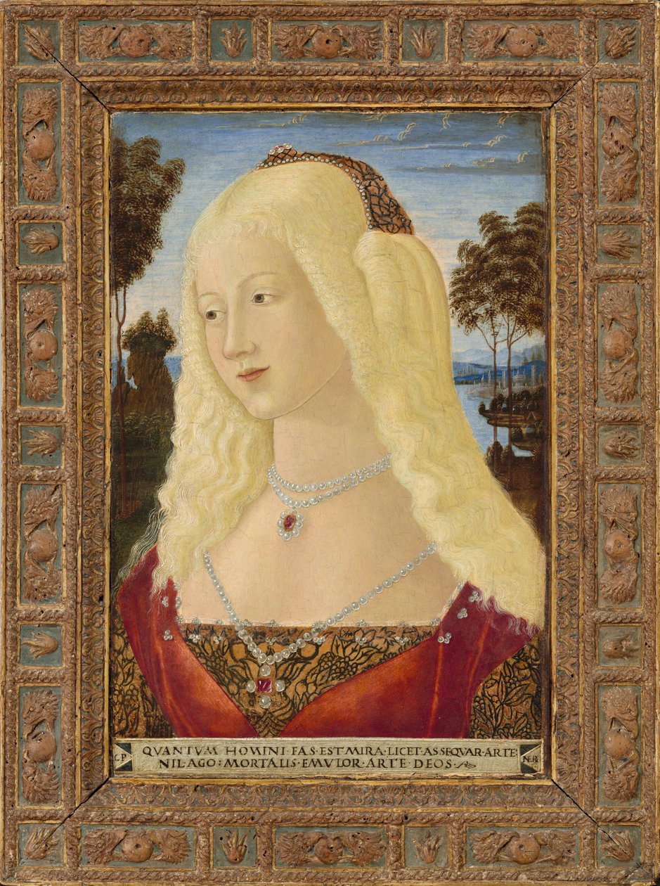 女性の肖像 作： Neroccio de'Landi