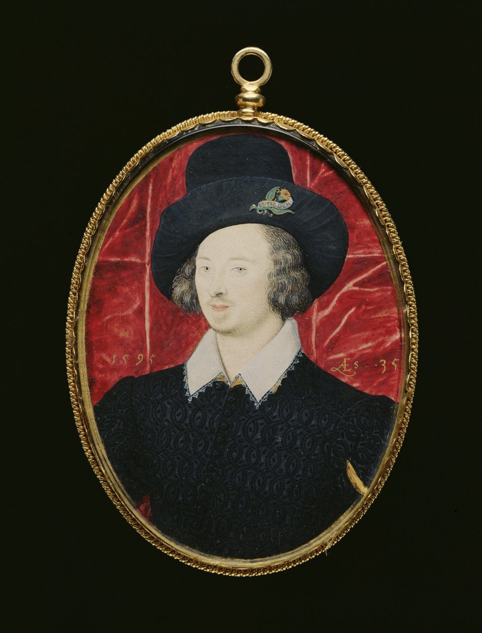 No. 3850ヘンリースリングスビー卿の肖像（c.1560-1634）1595（カードのベラムにトイレ） 作： ニコラス・ヒリアード
