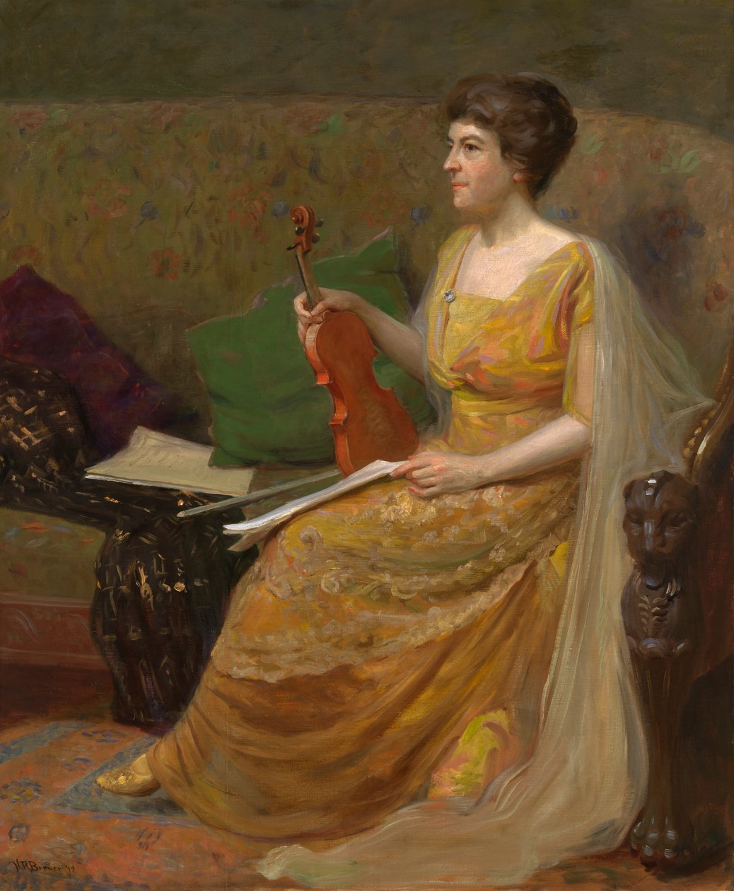 モード・パウエル、1918～1919年。 作： ニコラス・リチャード・ブリューワー