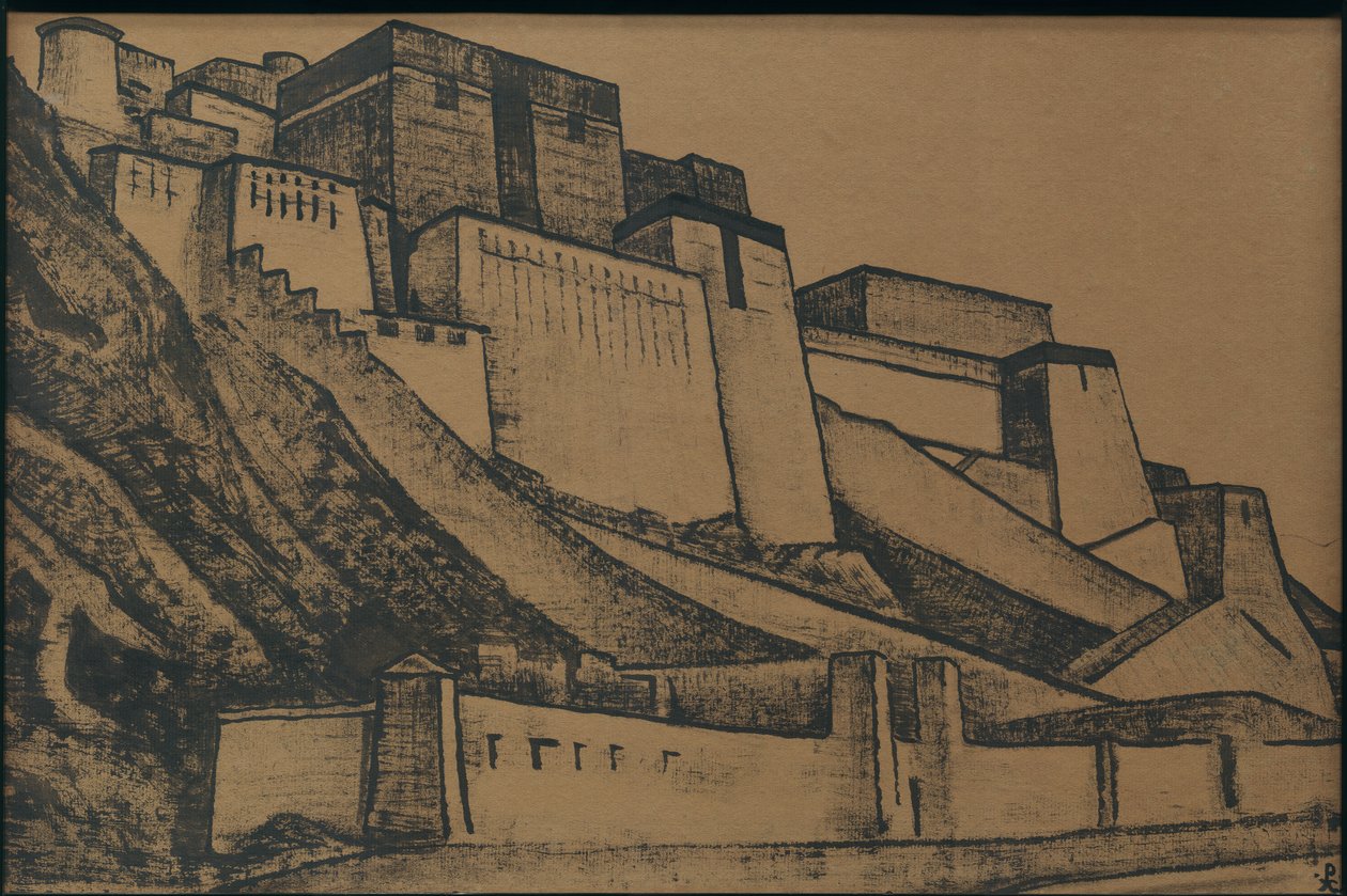 聖地、「チベットの道」シリーズ、1924 作： ニコラス・レーリッヒ