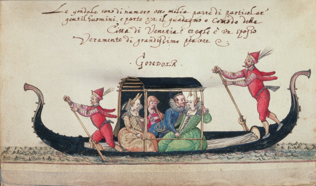 MS W.477 fol.13キッペルの「コスチュームブック」のシーン、1558年頃 作： ニクラス・キッペル