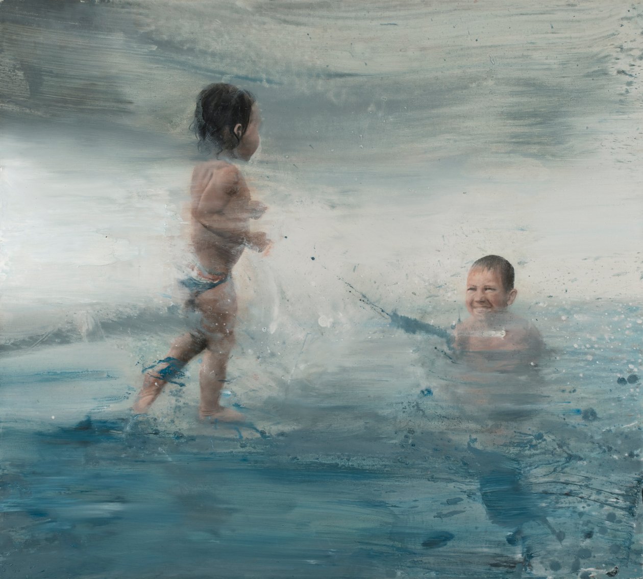 海の子供たち》2015年（キャンバスに油彩） 作： ニコラ・プッチ