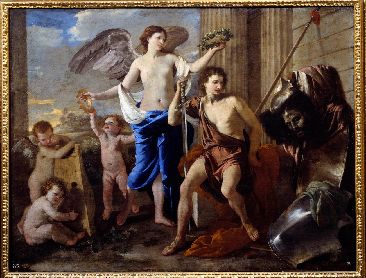 ダビデの凱旋ニコラ・プッサン（1594-1665）の作品 作： ニコラス・プッサン