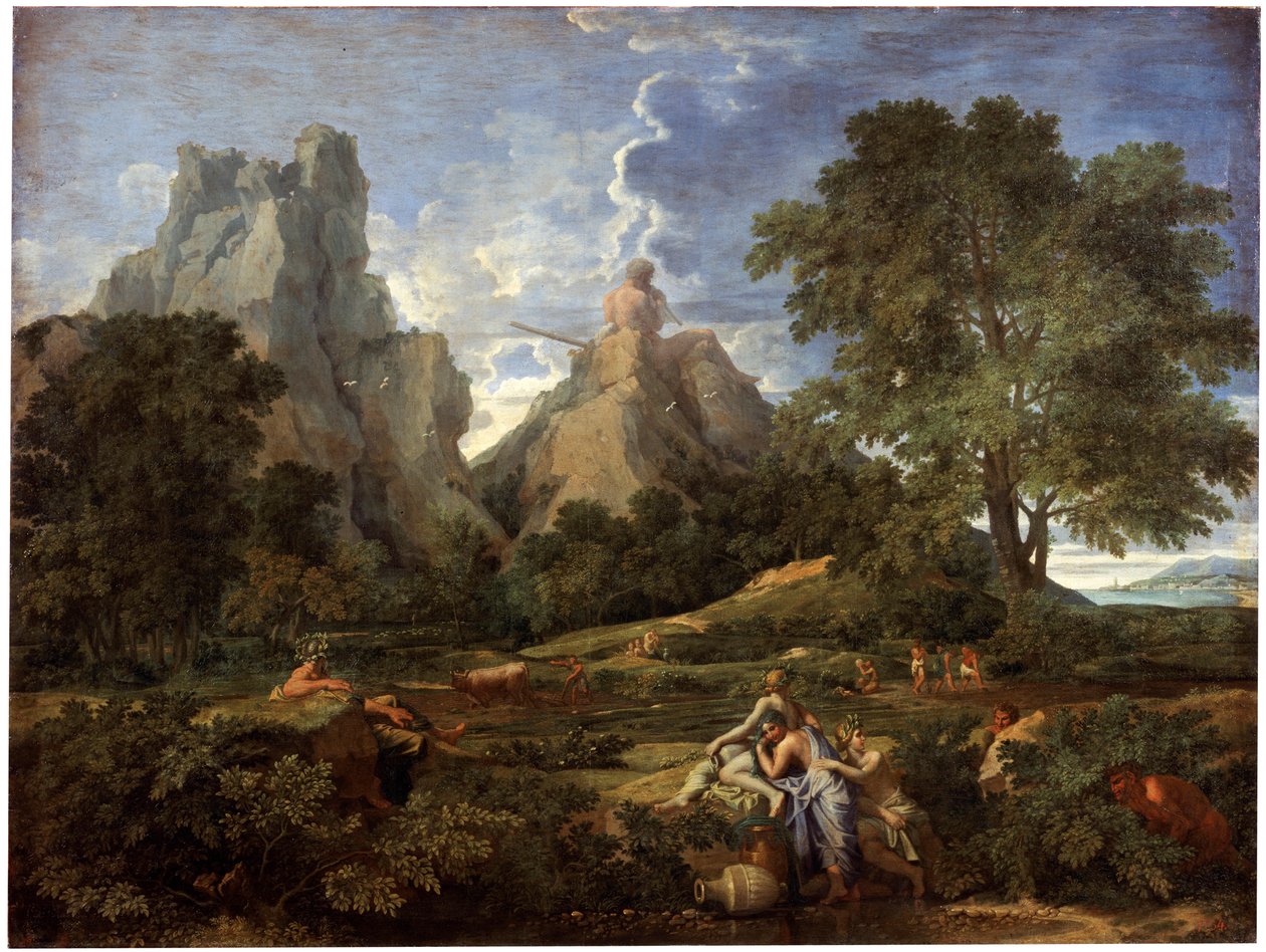 ポリフェムスのいる風景、1649年。 作： ニコラス・プッサン