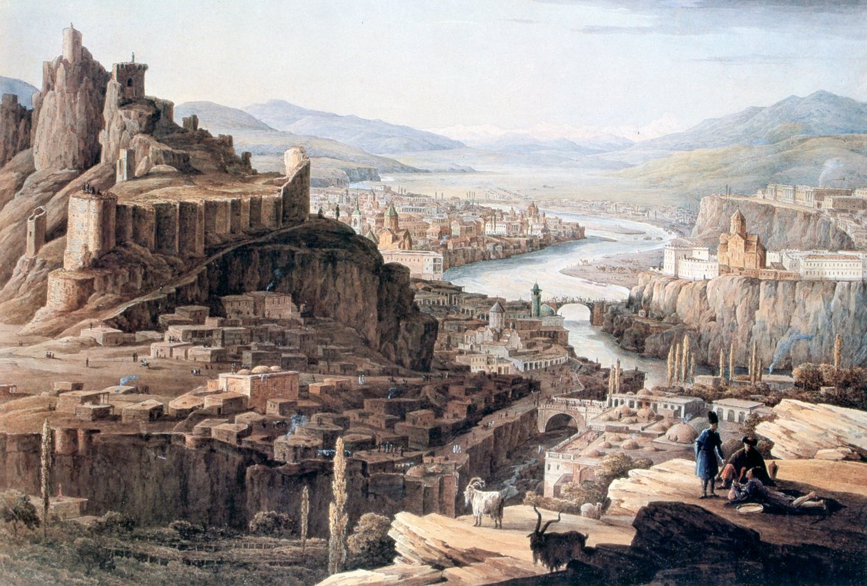「ティフリスの眺め」、1830 作： Nikandor Grigorievich Chernetsov