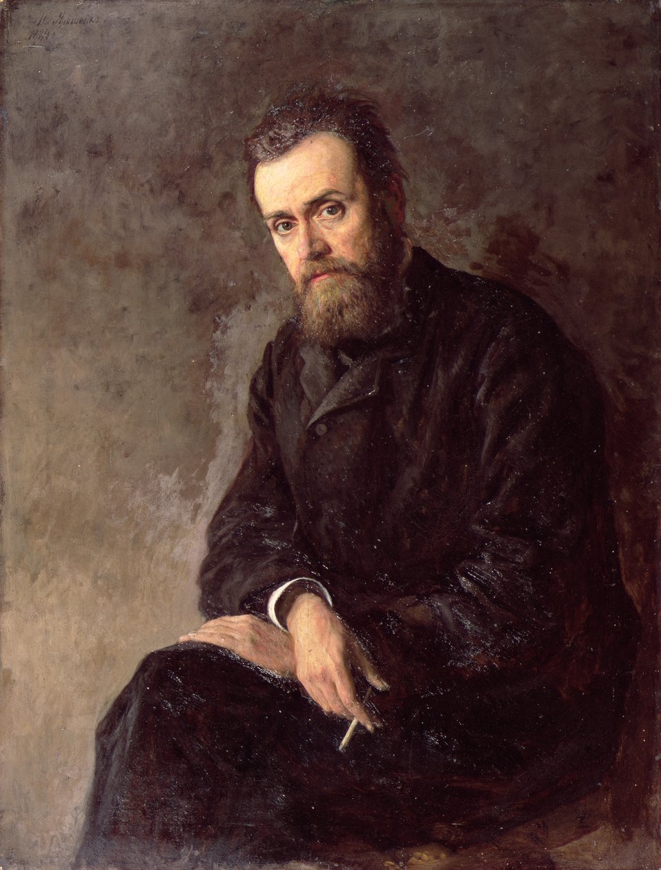 グレブI.ウスペンスキー（1843-1902）1884の肖像 作： ニコライ・アレクサンドロビッチ・ヤロシェンコ