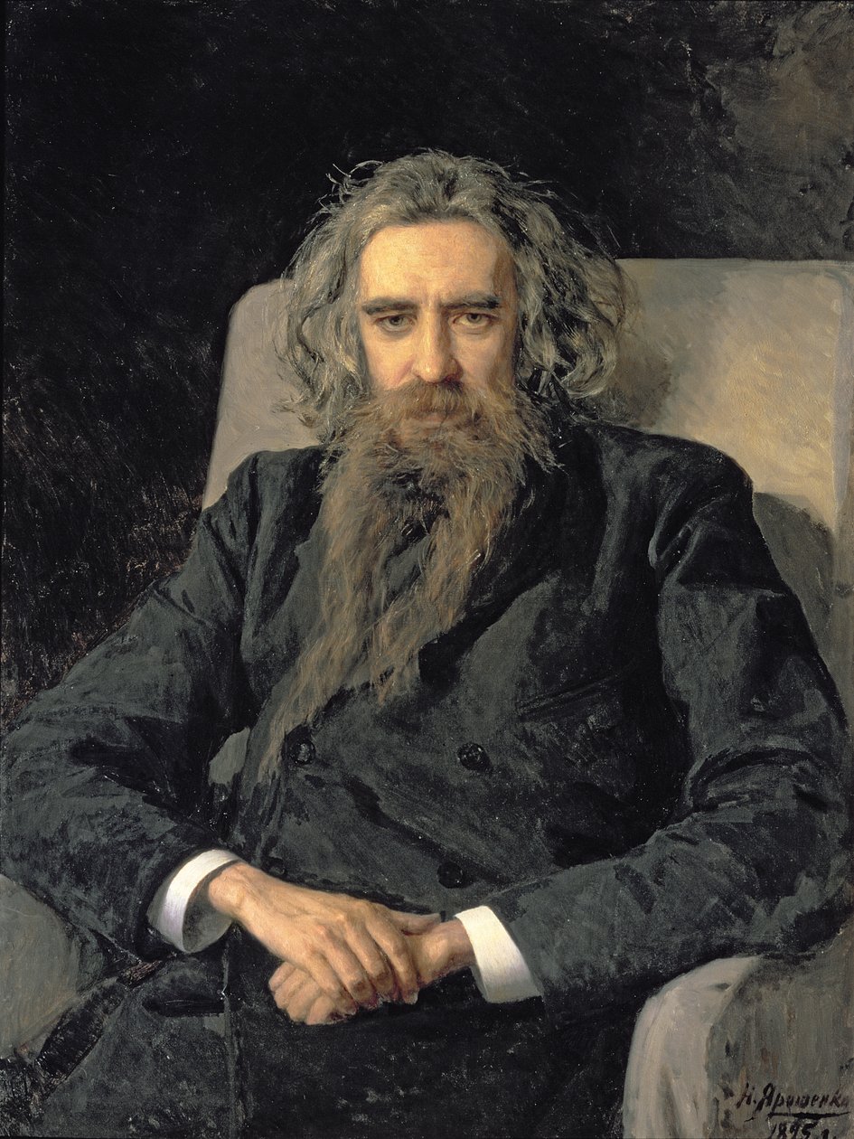 ウラジミール・セルゲイエヴィチ・ソロビョフの肖像（1853-1900）、1895 作： ニコライ・アレクサンドロビッチ・ヤロシェンコ