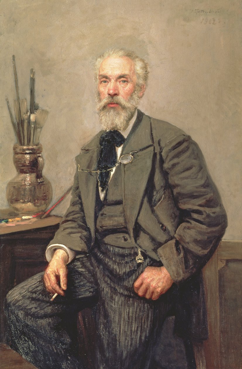 コンスタンティン・アポロノビッチ・サヴィツキー（1844-1905）の肖像、1902 作： ニコライ・カルロビッチ・グランコフスキー