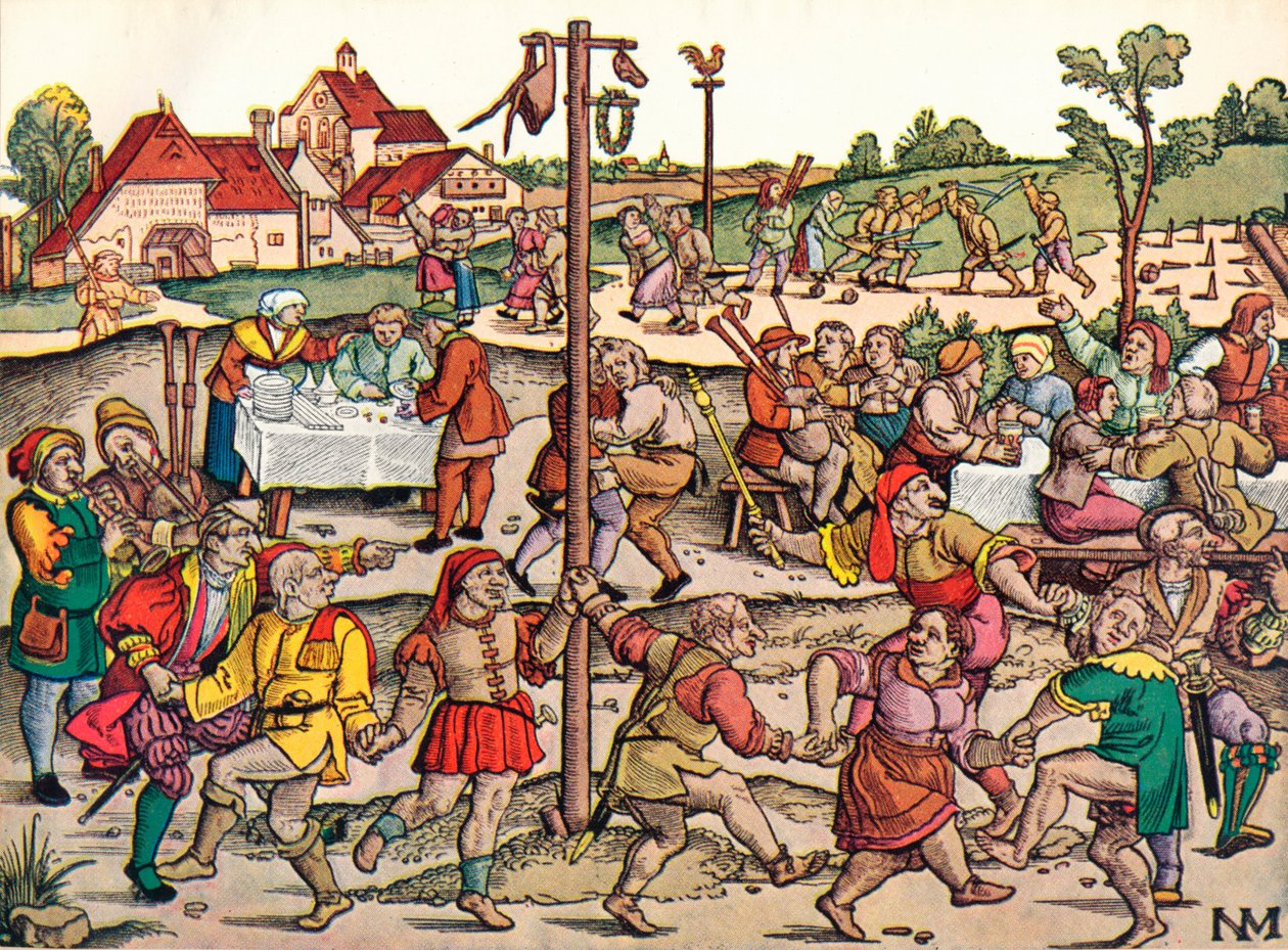 「村人の祭典」、c1530、1949 作： ニコラウス・メルデマン