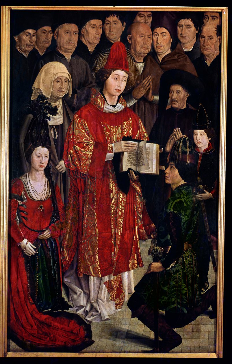 聖ヴィンセントの祭壇画、幼児パネルの詳細、c.1467-70 作： Nuno GoncalvesまたはGonzalvez