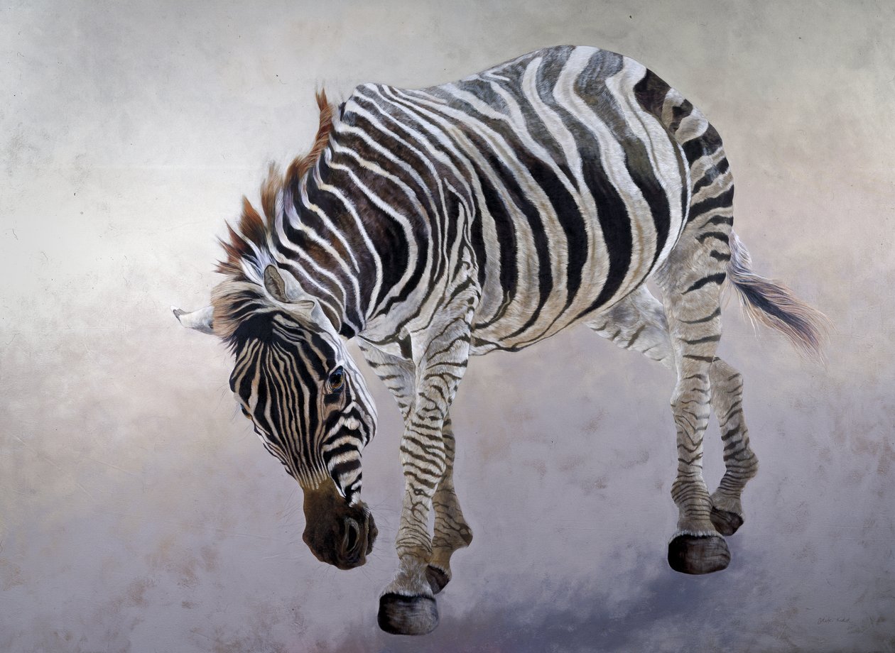 Equus burchelli 2, 2010（キャンバスにアクリル絵の具） 作： オディール・キッド