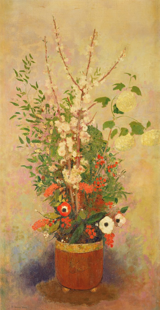 花、1905〜6年頃 作： オディロン・ルドン