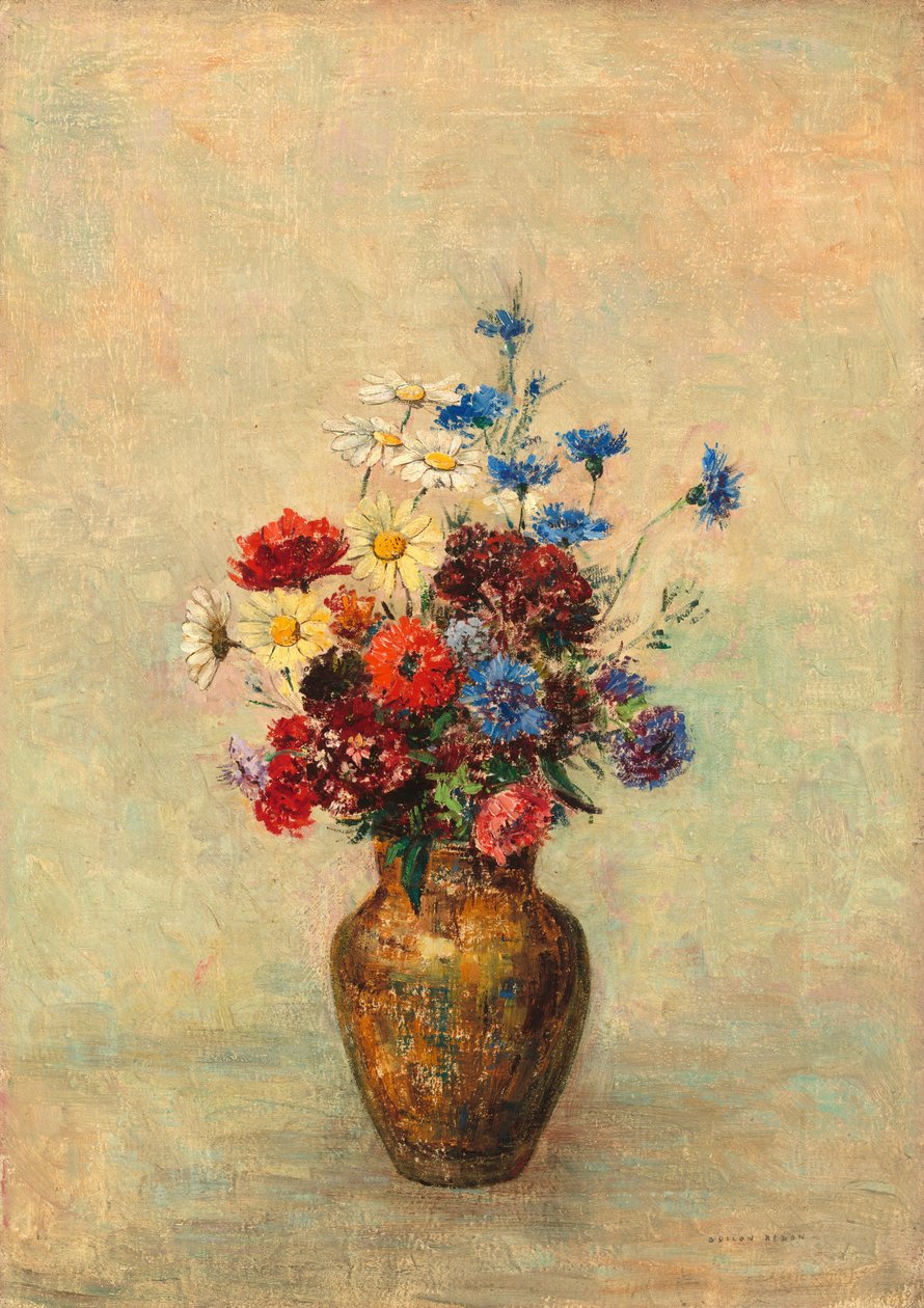 花瓶の花、c。 1910年。 作： オディロン・ルドン