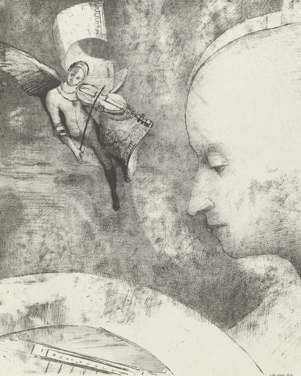 Heavenly Art、1894（print） 作： オディロン・ルドン