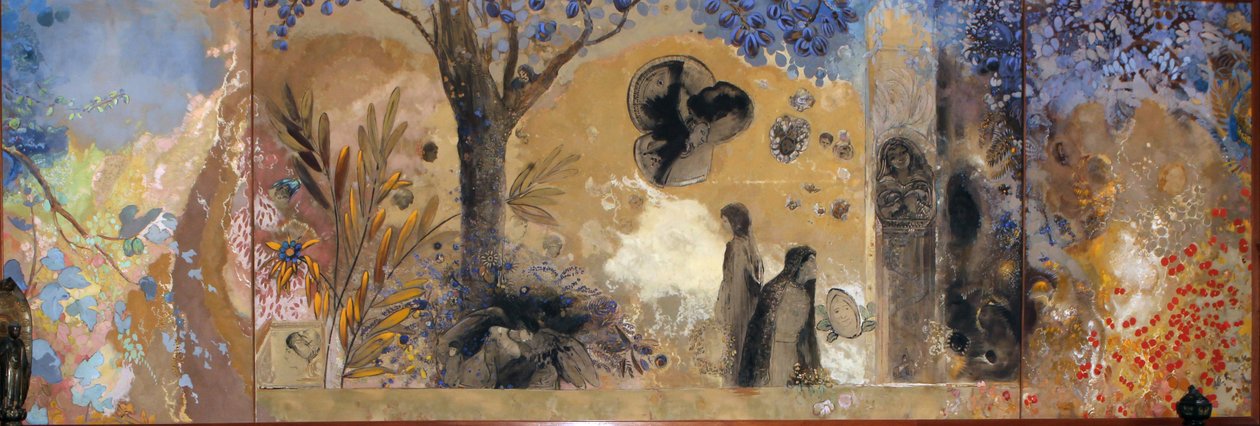 夜、1910-1911。 作： オディロン・ルドン