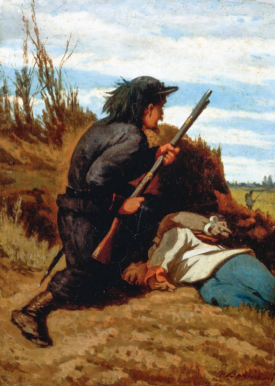 塹壕の兵士 作： オドアルド・ボラーニ