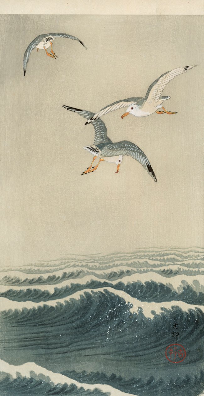 海上のカモメたち 作： 大原光子