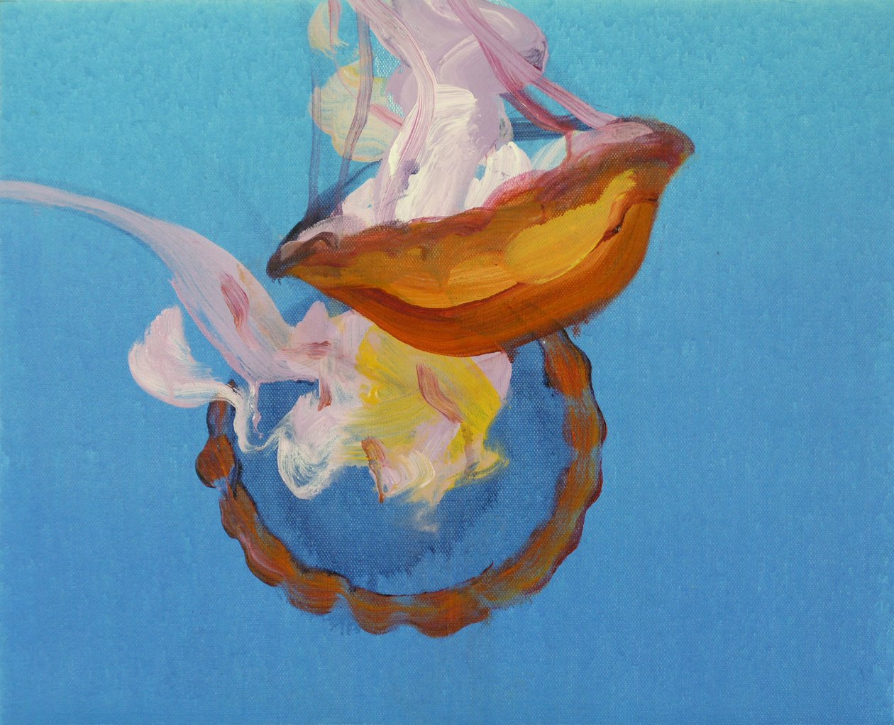 Méduses 9, 2013（アクリル、キャンバス） 作： オリヴィエ・モレル