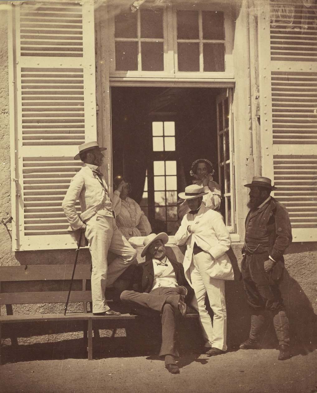 ルイ・ロバートの一部のファミリア、カリフォルニア州。 1860年。 作： オランプ・アグアード
