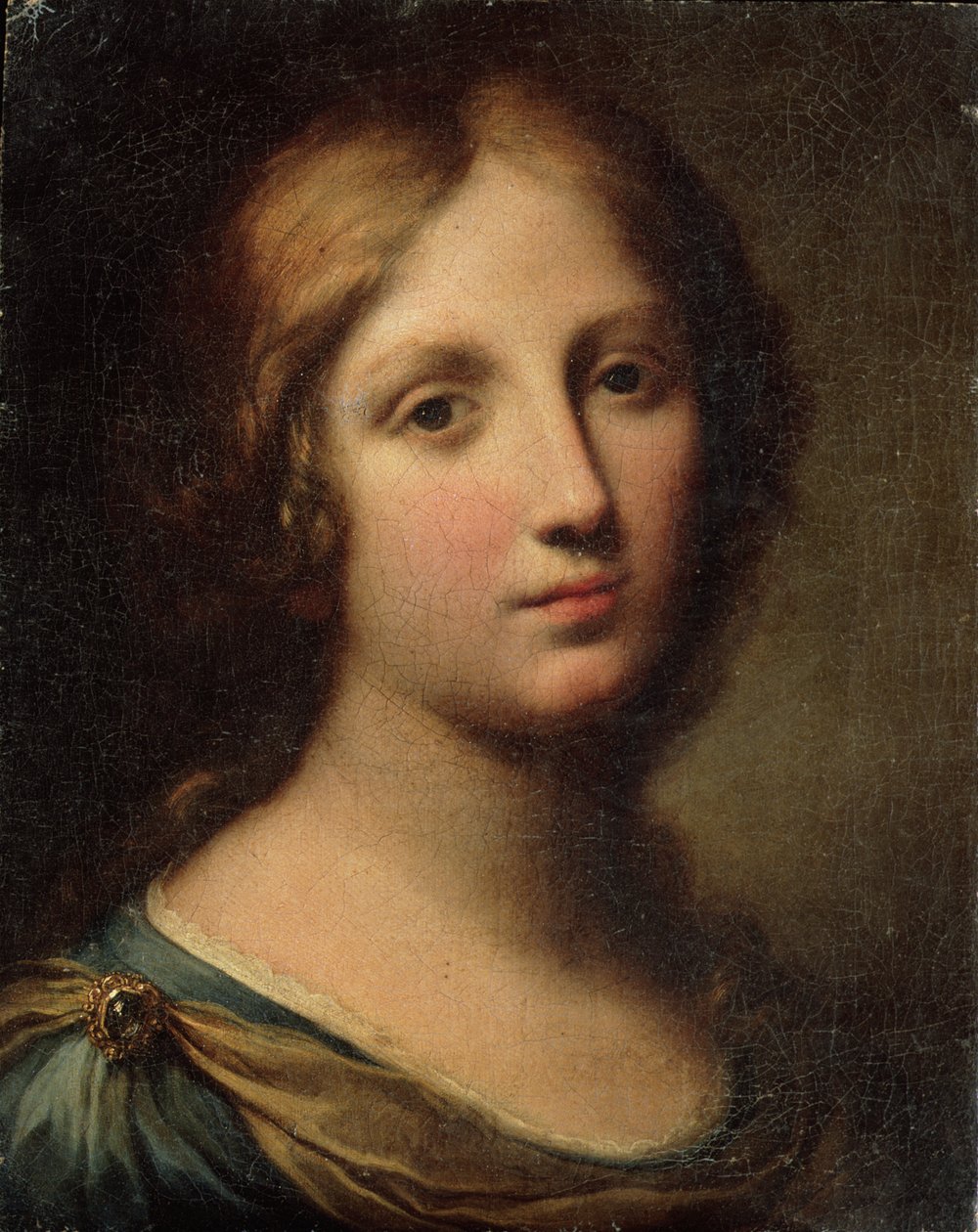 若い女性の肖像画 作： オノリオ・マリナリ