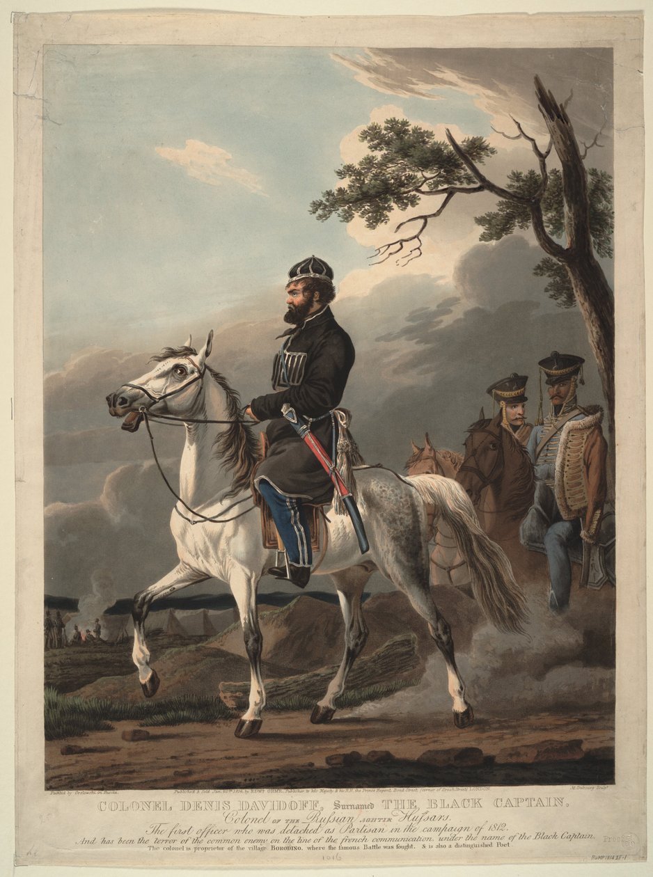 デニス・ダビドフ 1784年～1839年、1814年 作： Orlowski