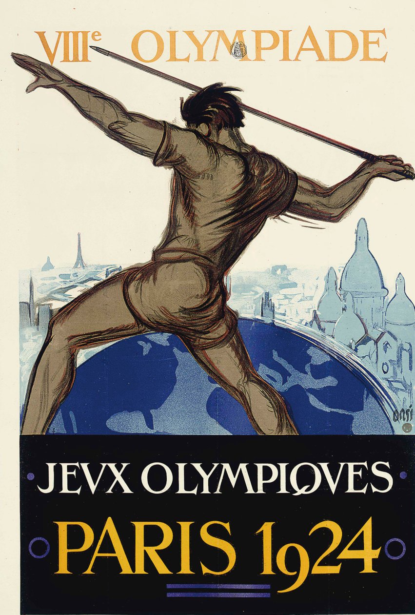 1924年、パリで開催された1924年夏季オリンピック。 作： オルシ