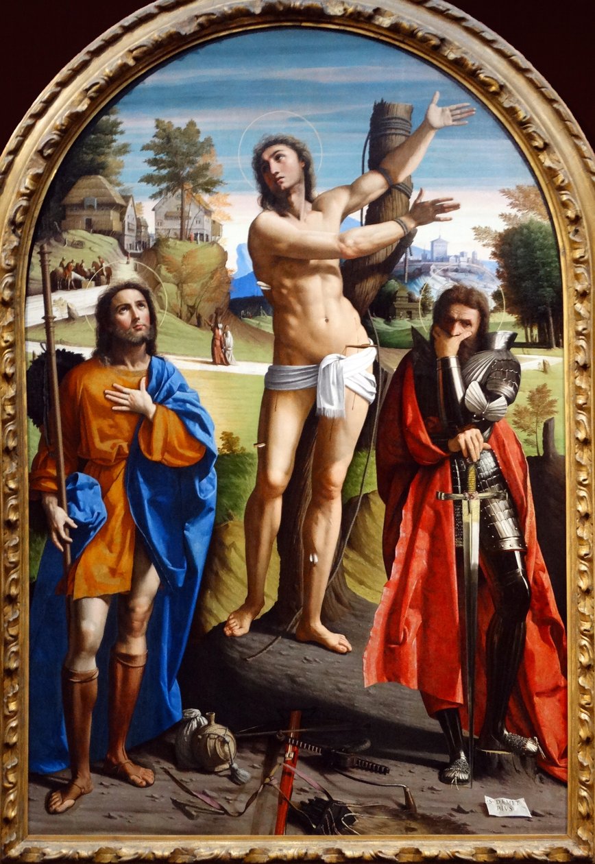 Saints Sebastian, Roch and Demetrius 作： オルトラノ