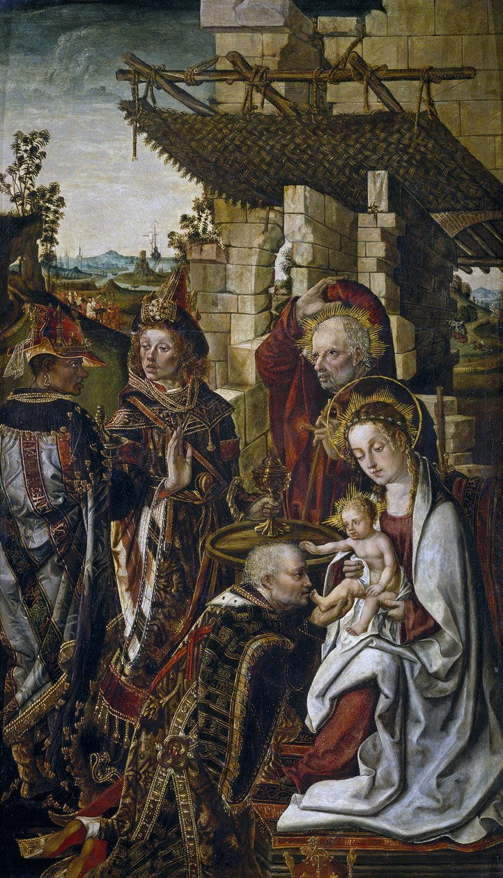 マギの崇拝、c。 1490年～1499年 作： オソナ