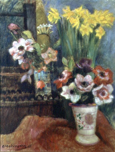 花の静物、1928 作： オットー・モダールソン