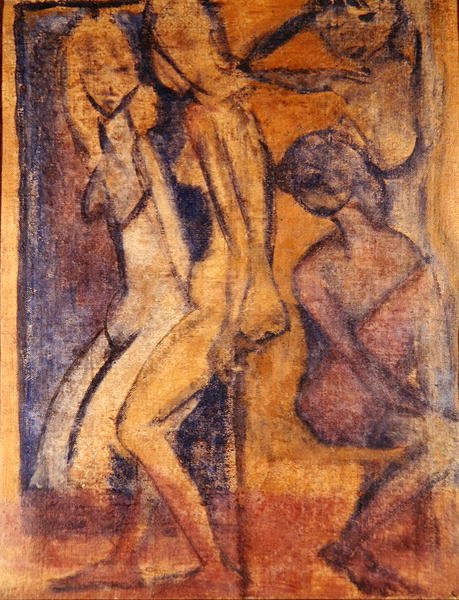 3人の女の子、1922年（直訳は274039を参照） 作： オットー・ミュラー