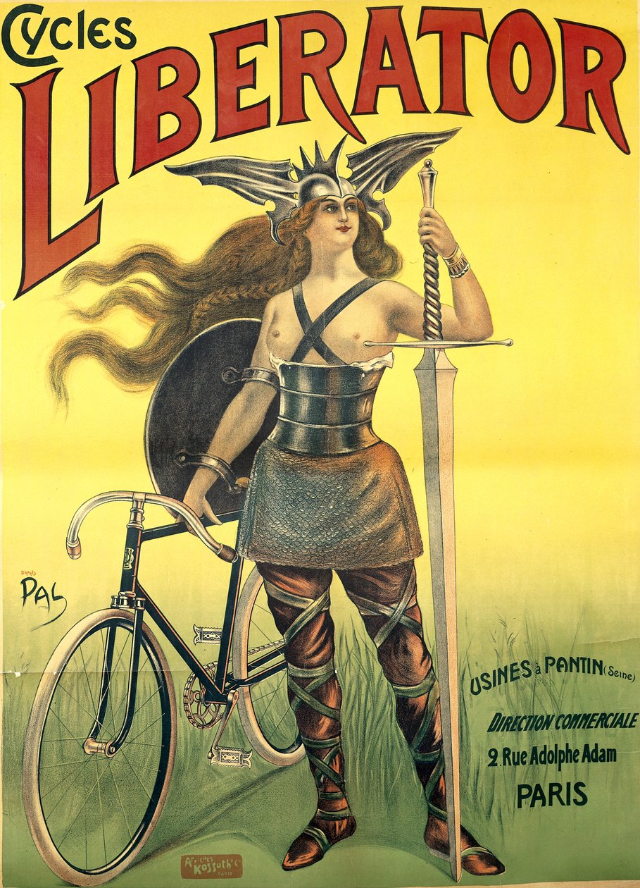 パンタンの「Cycles Liberator」のポスター広告、Kossoth et Cie、パリ 作： パル