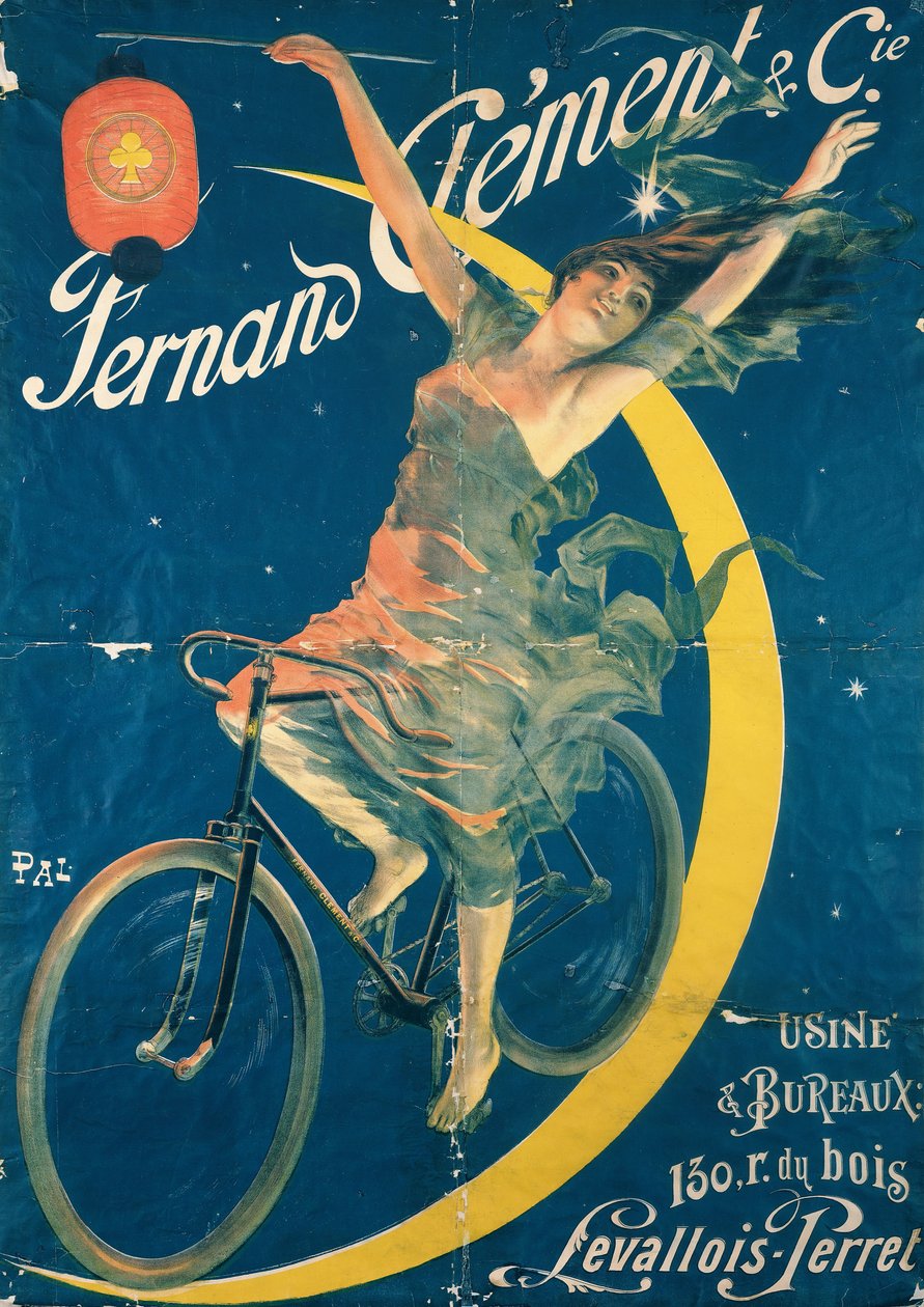 「Fernand Clement」自転車の広告ポスター 作： パル