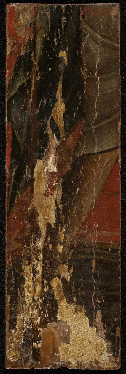 サンフランシス（パネルの逆）、1300年代半ば（パネル上のテンペラ）（5242334-36も参照） 作： パオロ・ヴェネツィアーノ
