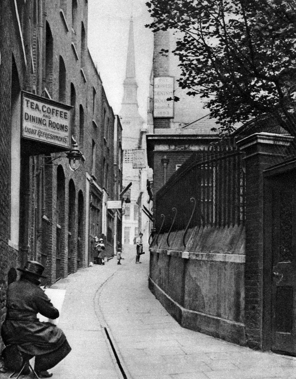 Huggin Lane、ロンドン、1926-1927。 作： パターソン