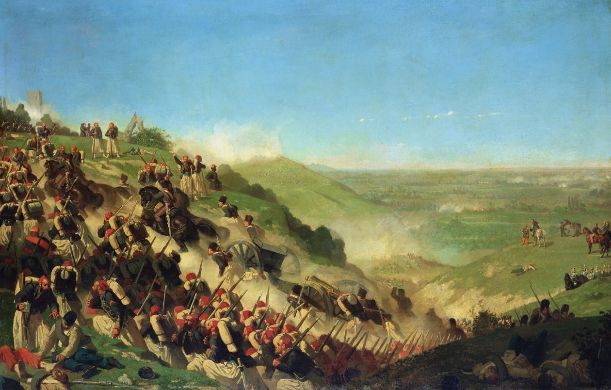 ソルフェリーノの戦い、1859年6月24日 作： ポール・アレクサンドル・プロタイス