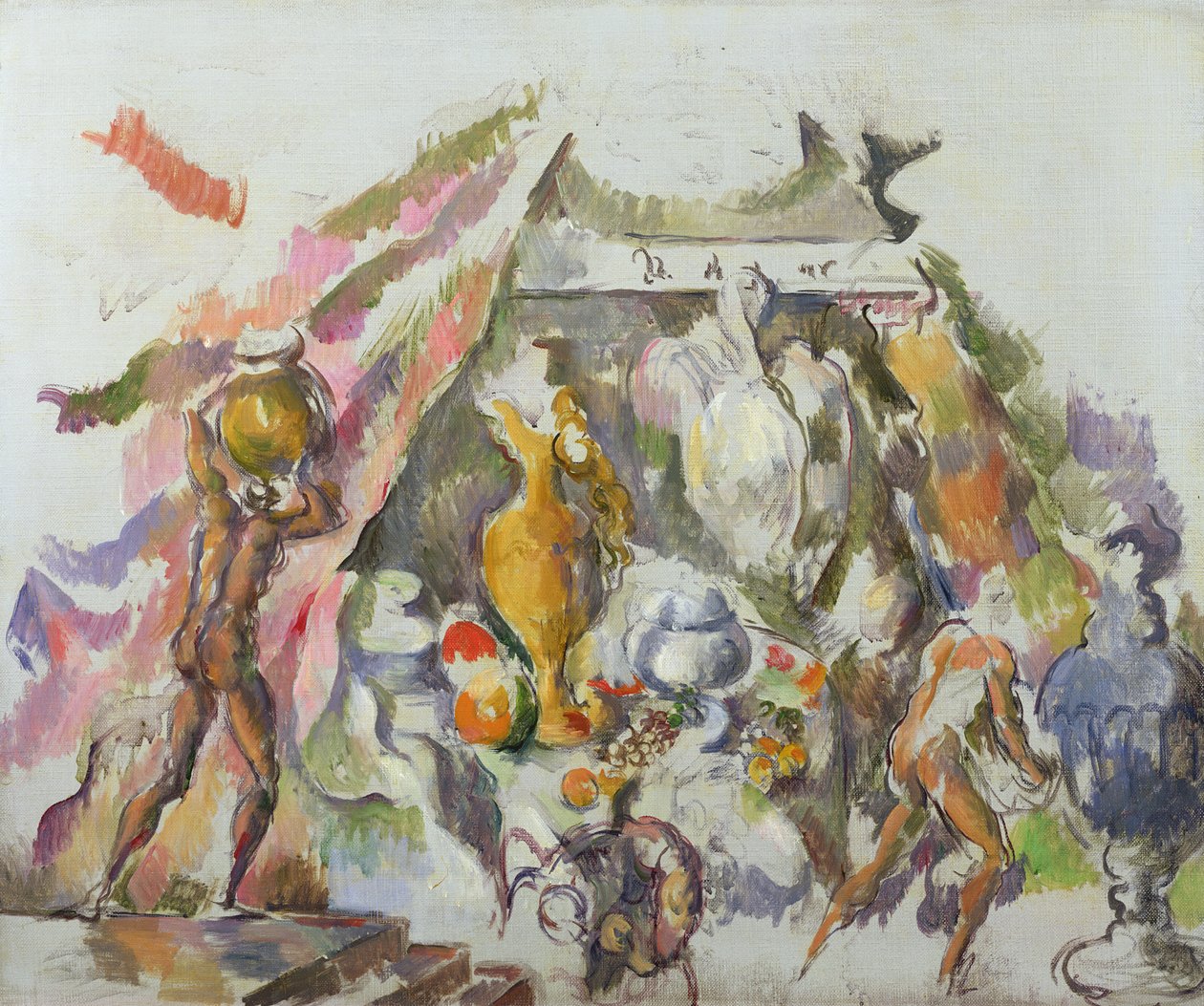 宴会の準備、c.1890 作： ポール・セザンヌ