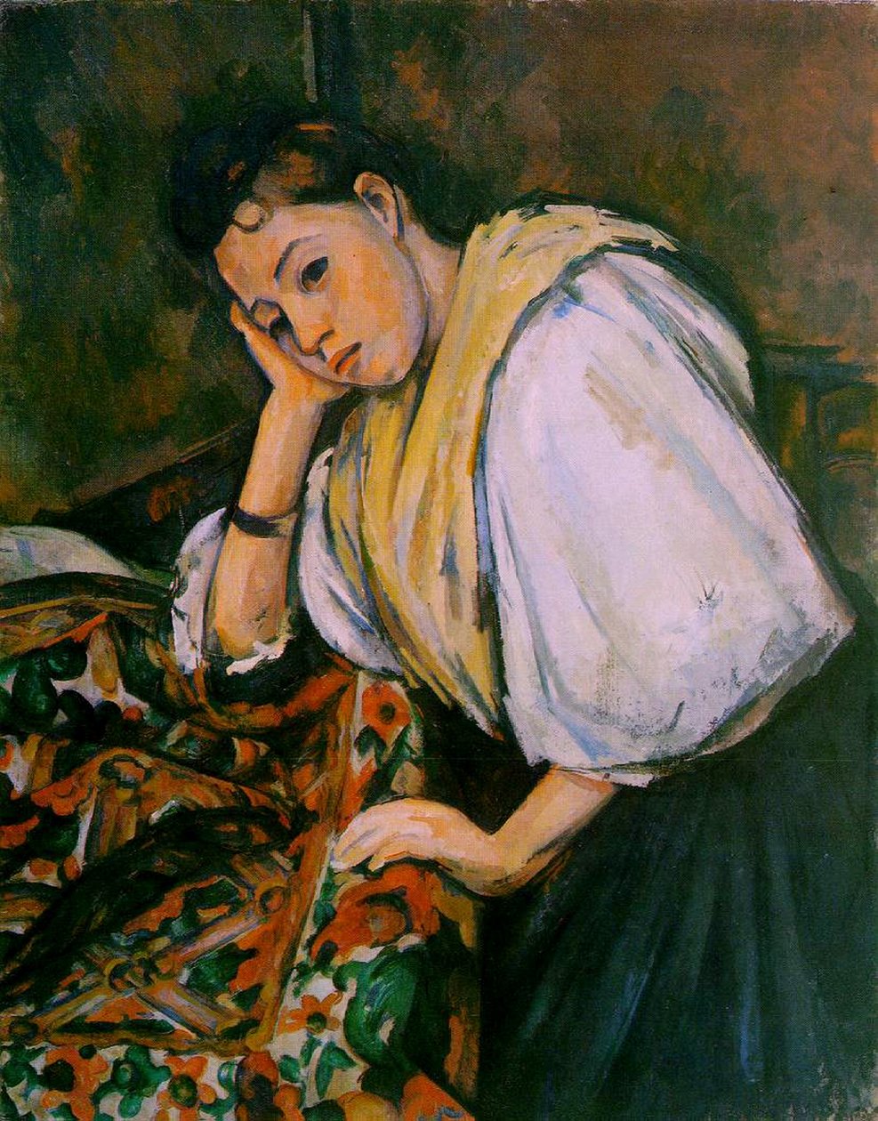 イタリアの少女、1900年頃 作： ポール・セザンヌ