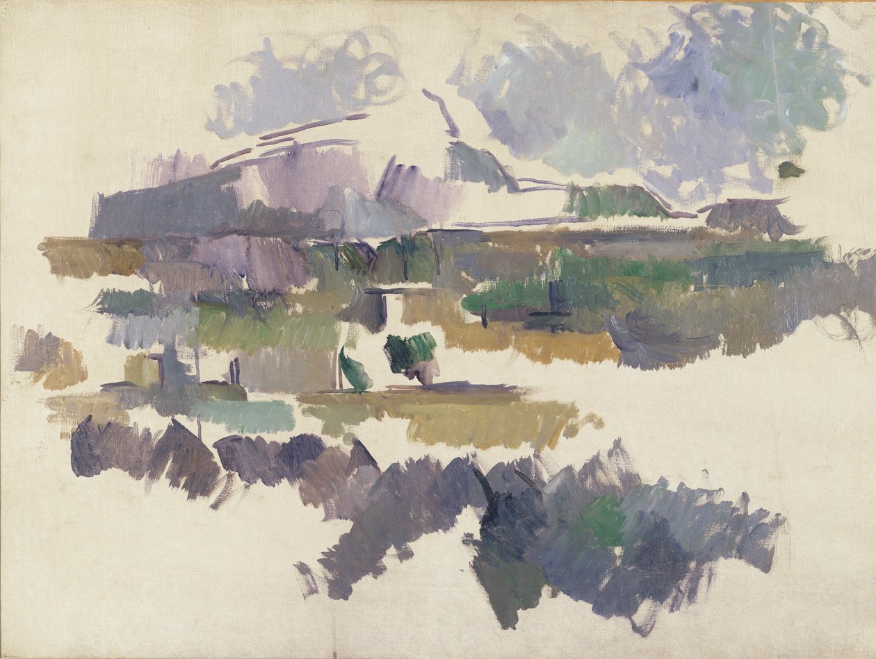 サントヴィクトワール山、1904-05 作： ポール・セザンヌ
