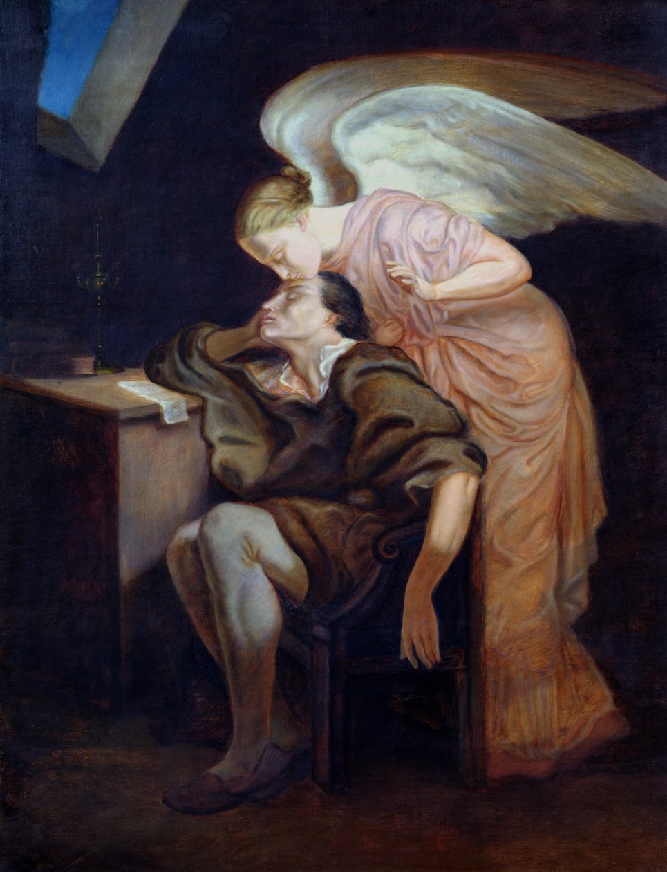 詩人の夢、またはミューズのキス、1859-60 作： ポール・セザンヌ