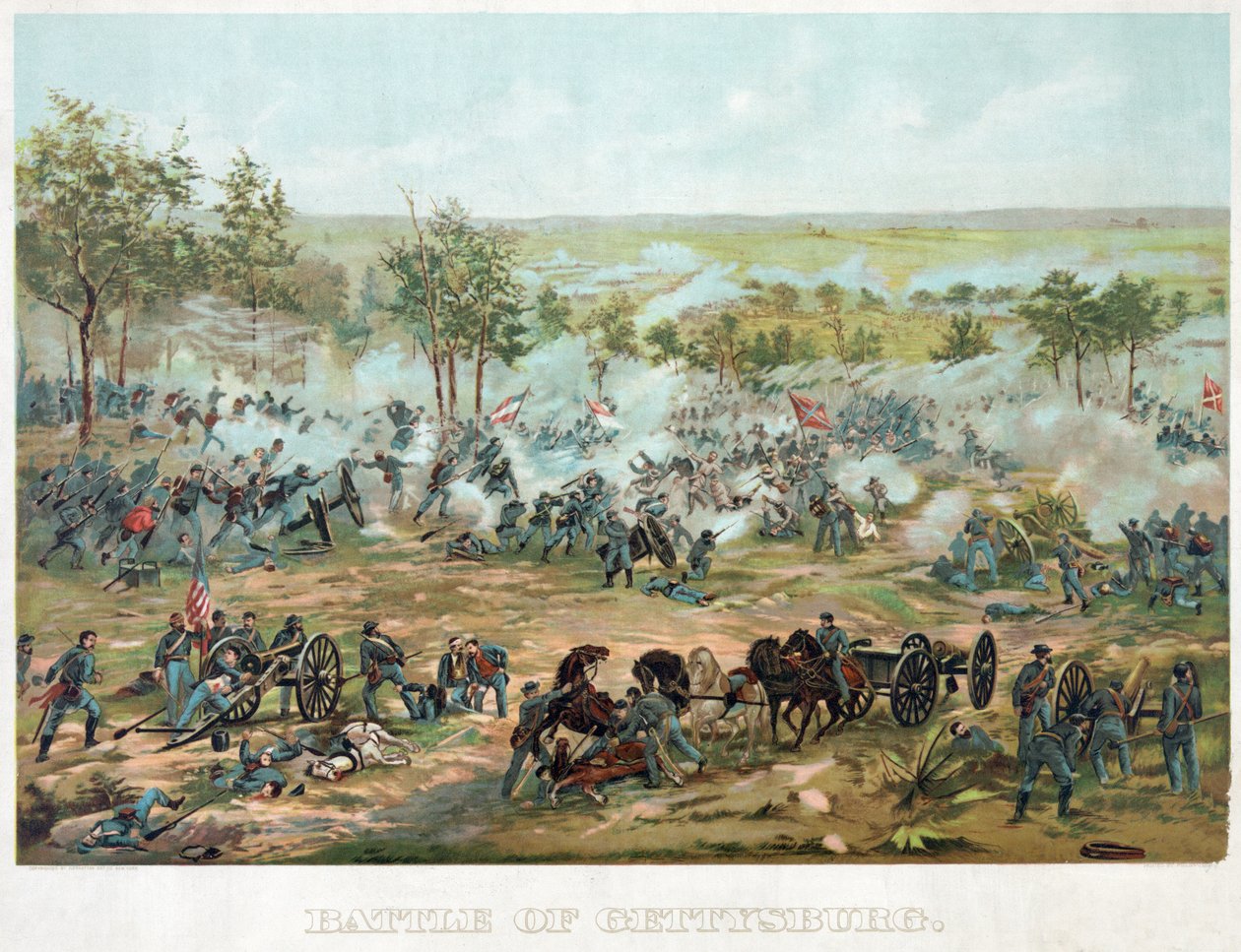 ゲティスバーグの戦い、パブ。 1898 作： ポール・ドミニク・フィリップポトー