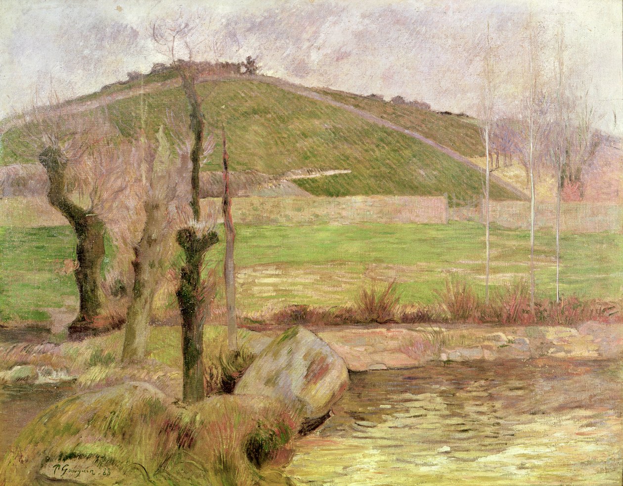 ポンアヴェン近くの風景、1888年 作： ポール・ゴーギャン