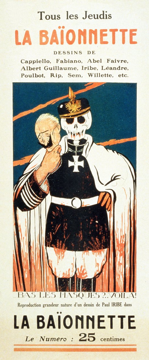 LaBaïonnette、c.1914の広告 作： ポール・イリベ