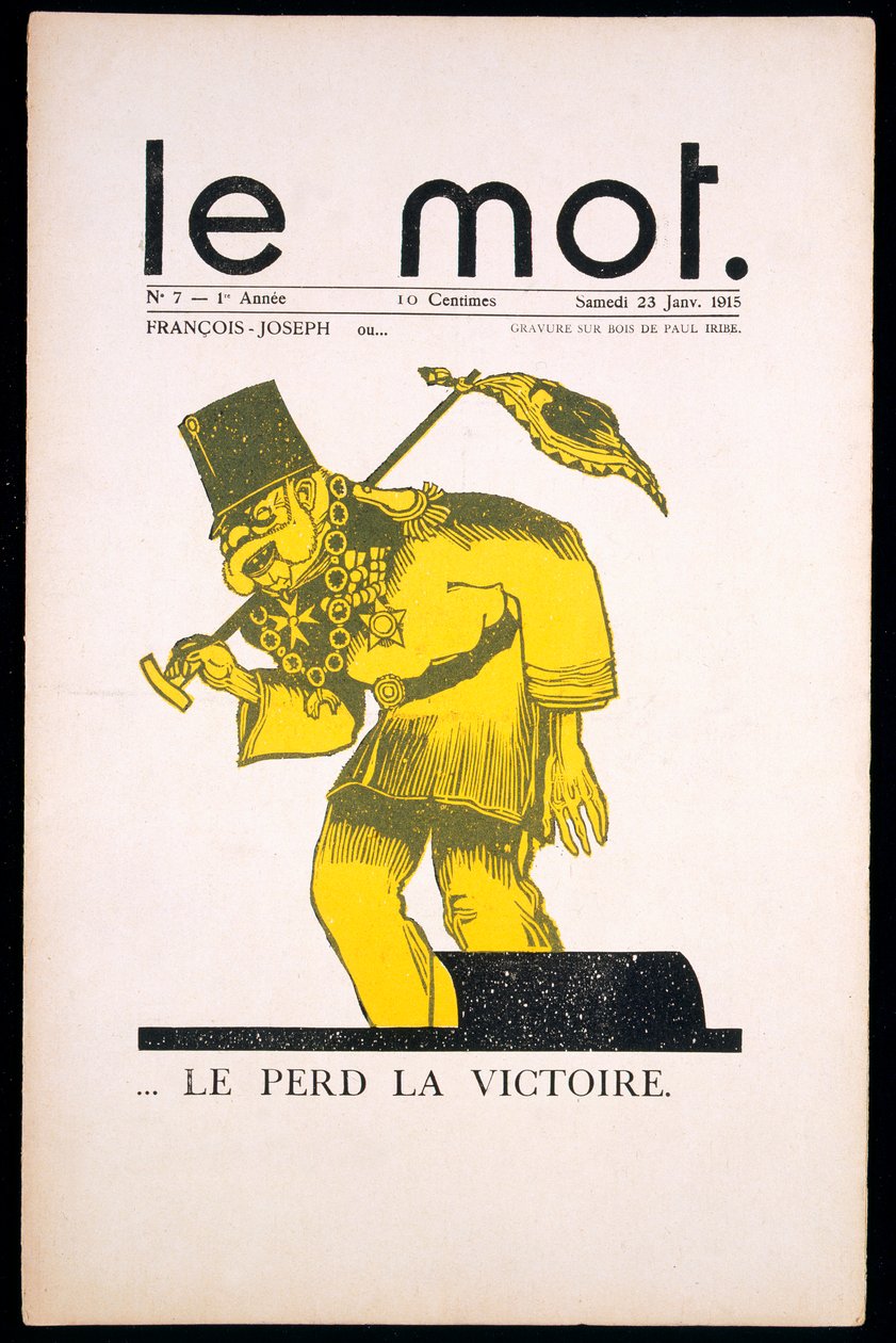 1915年1月23日、ル・モットの表紙（colou litho） 作： ポール・イリベ