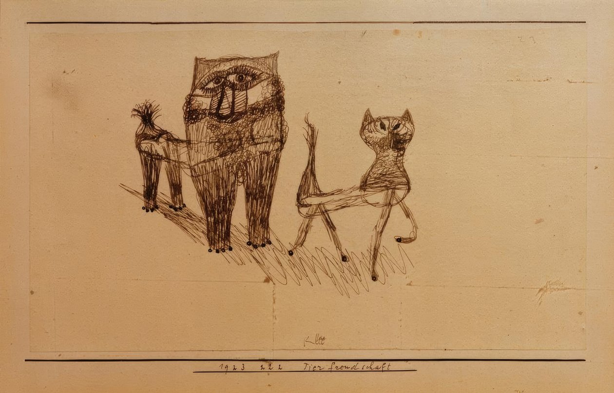 動物の友情 作： ポール・クレー