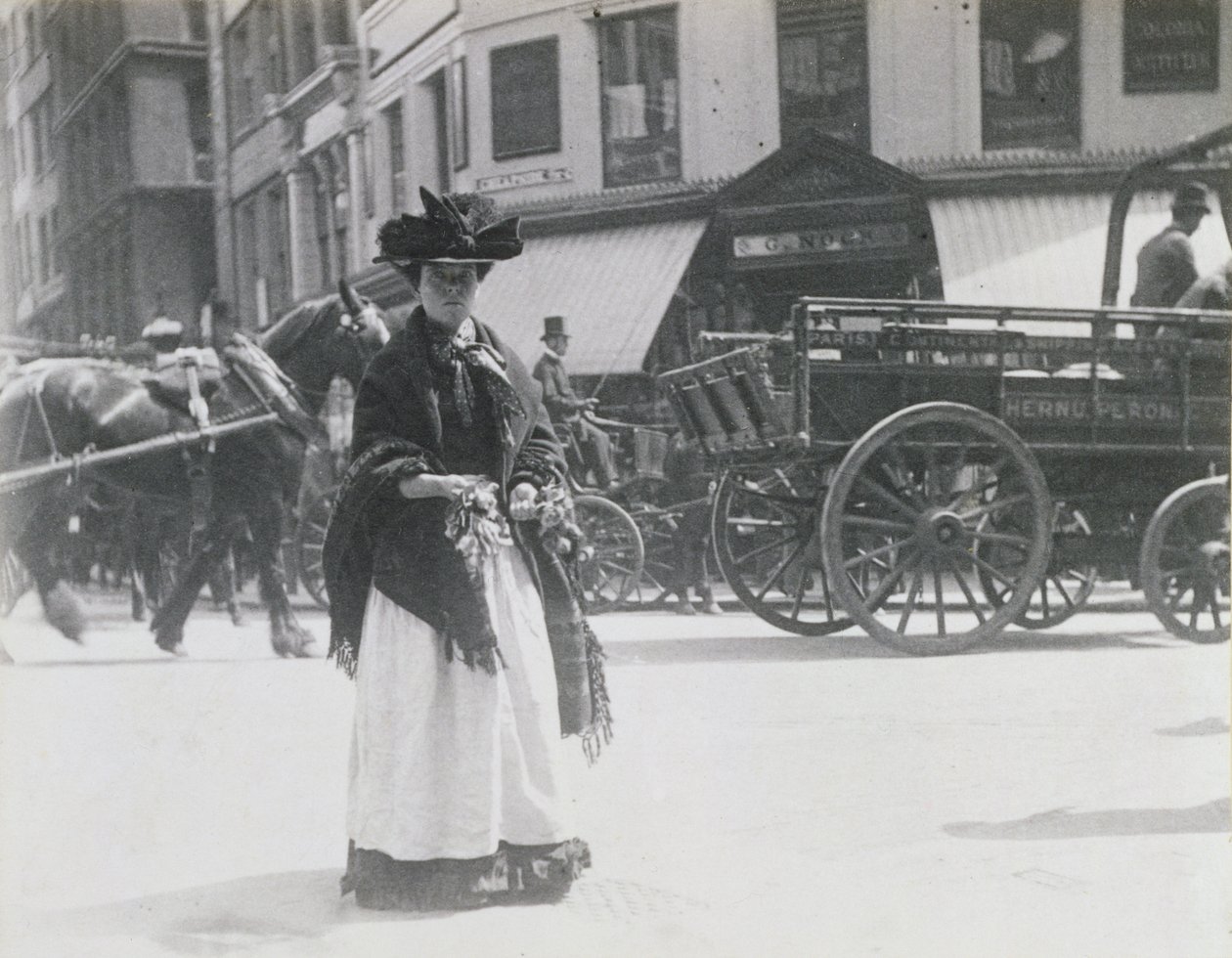 チープサイドフラワーガール、1893年 作： ポール・マーティン