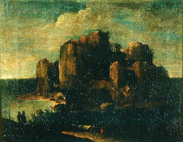 風景（油彩・キャンバス） 作： ポール・ブリルまたはブリル